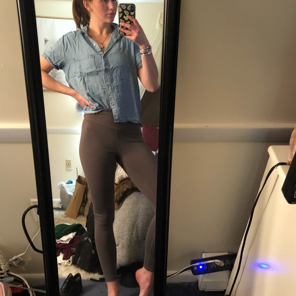 Lightly worn denim button down